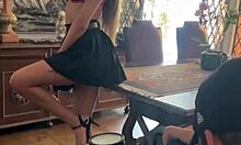 i suck busty skinny 18yo brazilian teen in first casting backstage bj pov