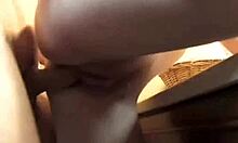 Teen gets pussy fucked hard in standing pose at university dorm party