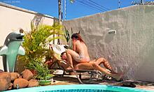 Pool Day Turns Into Intense Anal Fucking, From Dirty Ass To Mouth, Cum On Face, Swallowing Loads