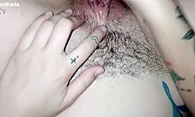 spectacular cumshot fills my argentine pussy