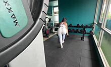 pick up at gym big boobs girl with huge ass creampie