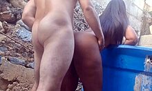 Oh No, Stepfather Pounds My Ass Outside My House And We Get Caught!