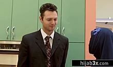 All-Natural Busty Muslim Teen 18+ Seducing Stepmom's White Boyfriend