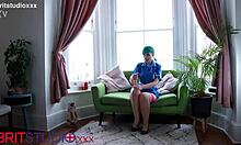 Blue Haired Nurse Takes Care Of Your Cock