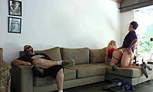 Unfaithful Wife Fucking With Friend Next To Her Cuckold