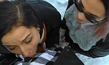 Two Girls Warm Cock Surprisingly