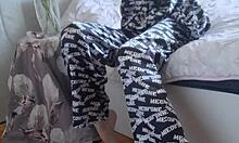 Elza kom in nylon tights fetish