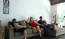 Unfaithful Wife Fucking With Friend Next To Her Cuckold