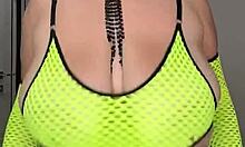 milf stepmom fucks on bed shaking tits