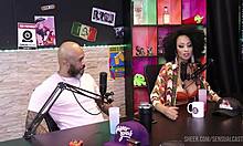 Hot Black Woman Teasing Transsexual's Dick Wetly - Melissa Leal On Sheer Red