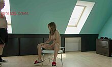 petite brunette submissive girl receives hard whipping