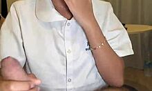 18yo thai student gets creampied by foreigner after school. cute petite teen moans loudly in pov.