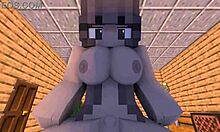 POV sweet Christmas evening with ex-girlfriend in Minecraft animation.