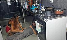Married woman gets plumber without panties