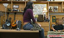 Big Breasted Woman Visits Pawnshop For Help