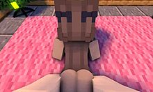 POV sweet Christmas evening with ex-girlfriend in Minecraft animation.