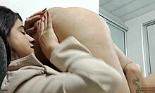 big tit latina lesbians licking pussy and masturbating to orgasm on homemade video