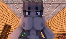 POV sweet Christmas evening with ex-girlfriend in Minecraft animation.