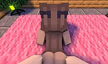 POV sweet Christmas evening with ex-girlfriend in Minecraft animation.