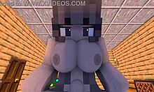 POV sweet Christmas evening with ex-girlfriend in Minecraft animation.