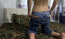 Have you seen this fat ass girl in jean pants during workout?