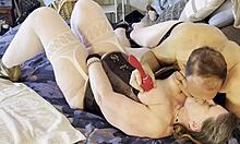 Wonder granny gets drilled and cums hard.