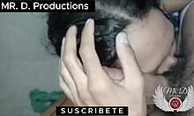 Slut latina gives delicious blowjob to american soldier's big cock in medellin.