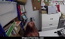 Teen thief fights for a Black Friday deal and gets fucked in the backroom.