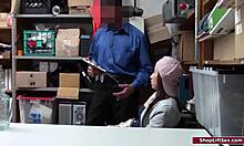 Brunette Shoplifter Is Caught and Banged