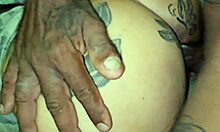 Morena rabuda moans on big black cock in her ass