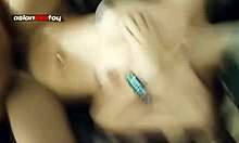 Amateur asian girl fucked and cummed on hairy pussy