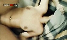 Amateur asian girl fucked and cummed on hairy pussy