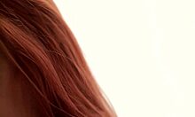 Legal age teen 18+ager opens legs for a solo play with dildo fingering wet pussy