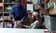 Brunette Shoplifter Is Caught and Banged