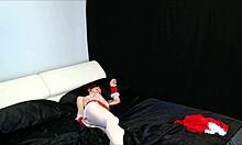 unwrap the present with sexy lingerie and stockings