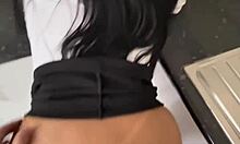 oh fuck, that novice real estate advisor bends over to fuck her client in the house for her first sale!