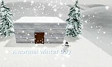 I visit my friend in winter and fuck his slutty ass