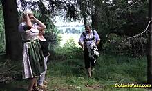 Wild german outdoor orgy fuck, so crazy and fun
