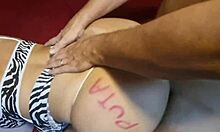 Karina's huge ass cums hard in doggystyle sex