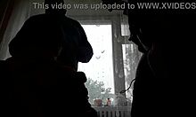 Two students and teacher in a close group