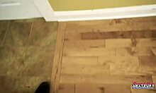 Petite Blonde Mya Gets Pussy Fingered While Handjobbing A Cock!