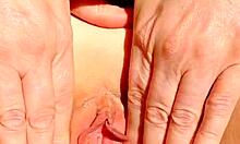 Maturemons sexy mature vibes fingers and spreads her bald cunt