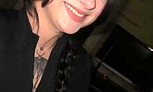 Teen deepthroats and gags on big swallow 😈💦