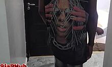 Ebony big ass house agent fucks his client