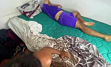 Hot brunette has passionate sex with brother-in-law while husband watches