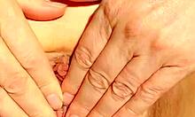 Maturemons sexy mature vibes fingers and spreads her bald cunt