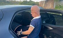 Timid guy addicted to mature latina's big tits and hot mouth