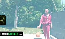 riley jean gal ritchie & charles dera in hard family training session