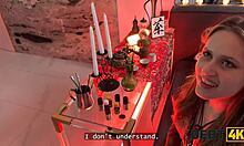 Hot Teen Uses Magical Tits And Blowjob For Debt!