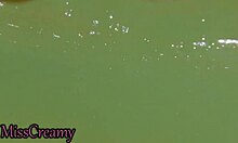 we got caught my teacher handjobs my cock underwater on nude beach public sex